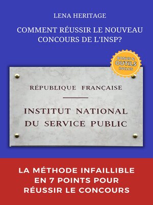 cover image of COMMENT REUSSIR LE NOUVEAU CONCOURS DE L'INSP?